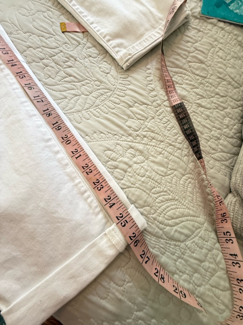 APNY White Straight Leg Jeans 10 - Picture 7 of 7